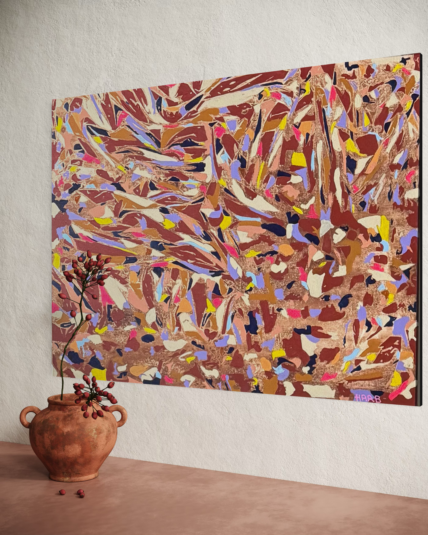 Untitled (Swirling Chromatic Field) | Canvas Print