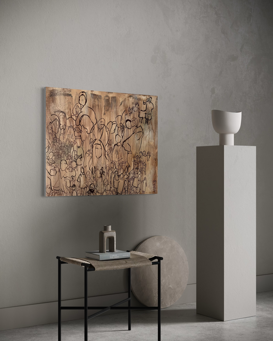 In a crowd  | Canvas Print