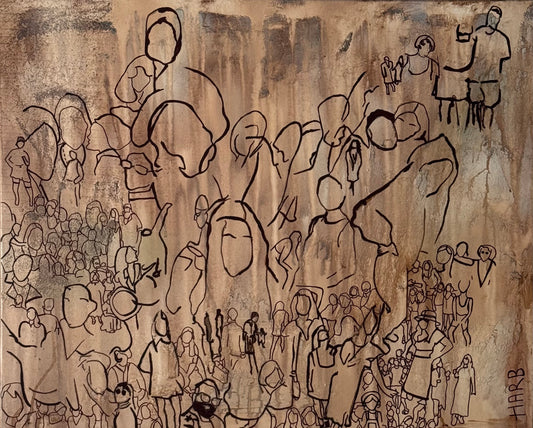 In a crowd  | Canvas Print