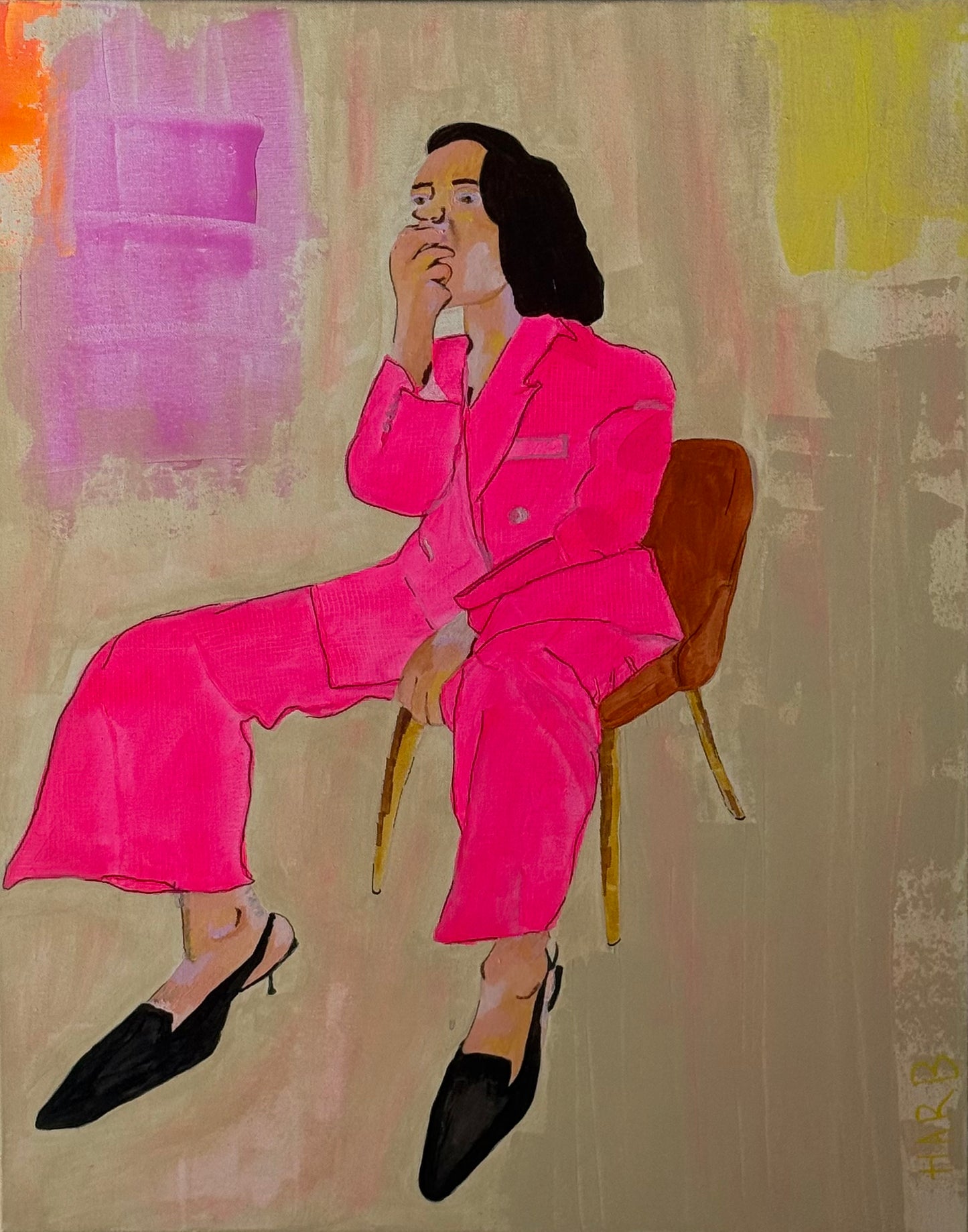 What She Carries or The Long Day, In Pink